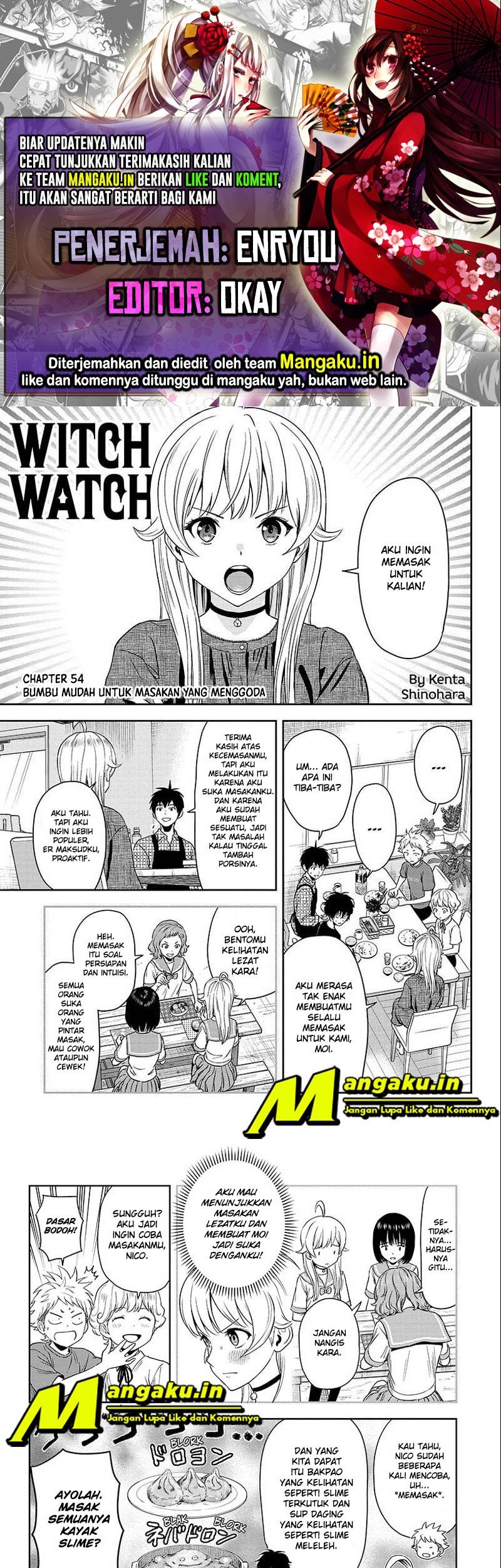 Witch Watch Chapter 54 - halaman 1