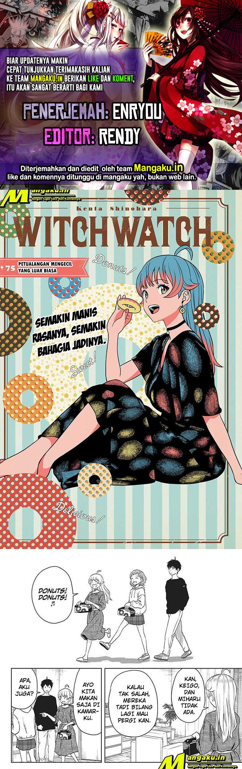 Witch Watch Chapter 75 - halaman 1