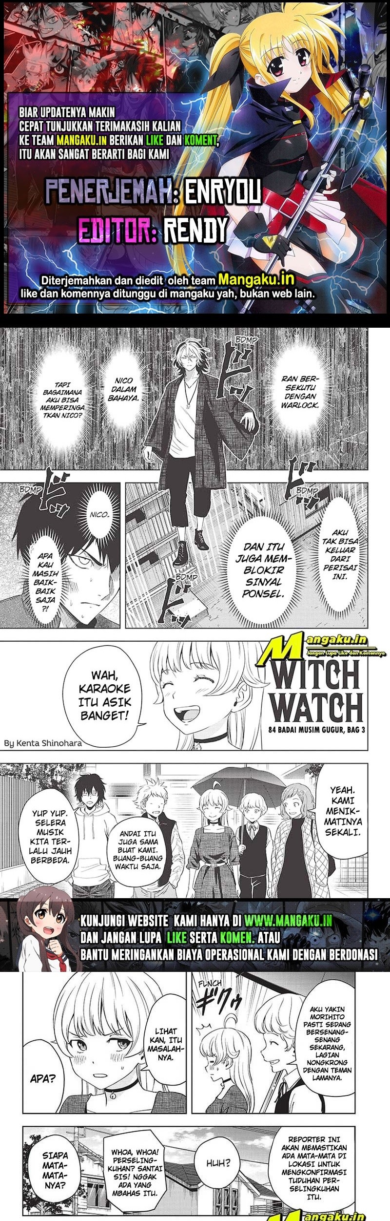 Witch Watch Chapter 84 - halaman 1