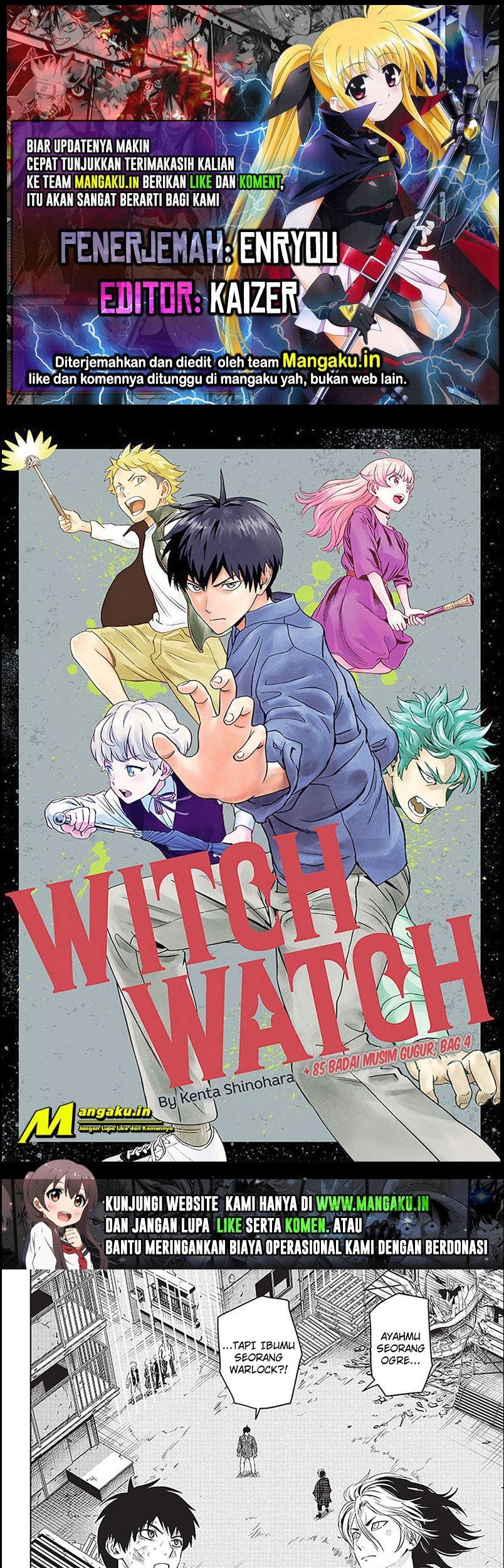 Witch Watch Chapter 85 - halaman 1