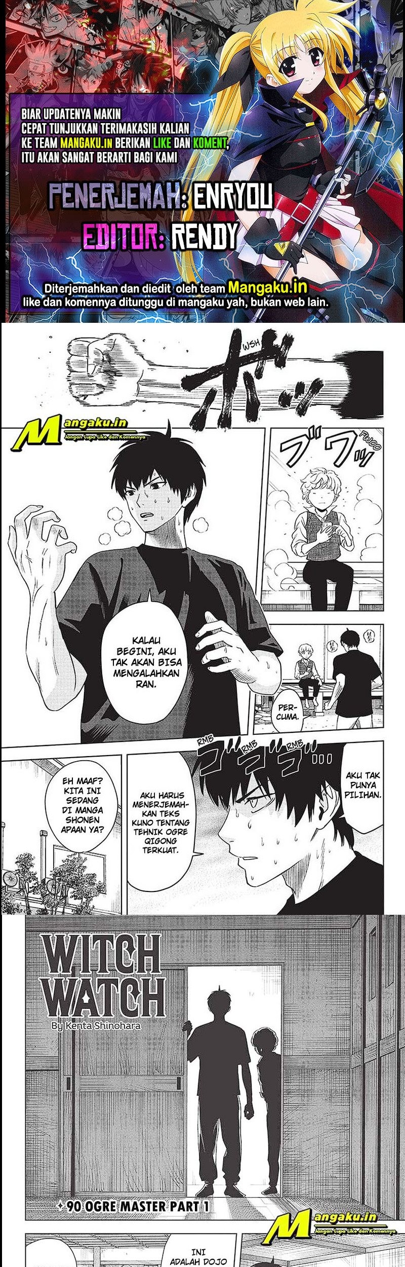 Witch Watch Chapter 90 - halaman 1