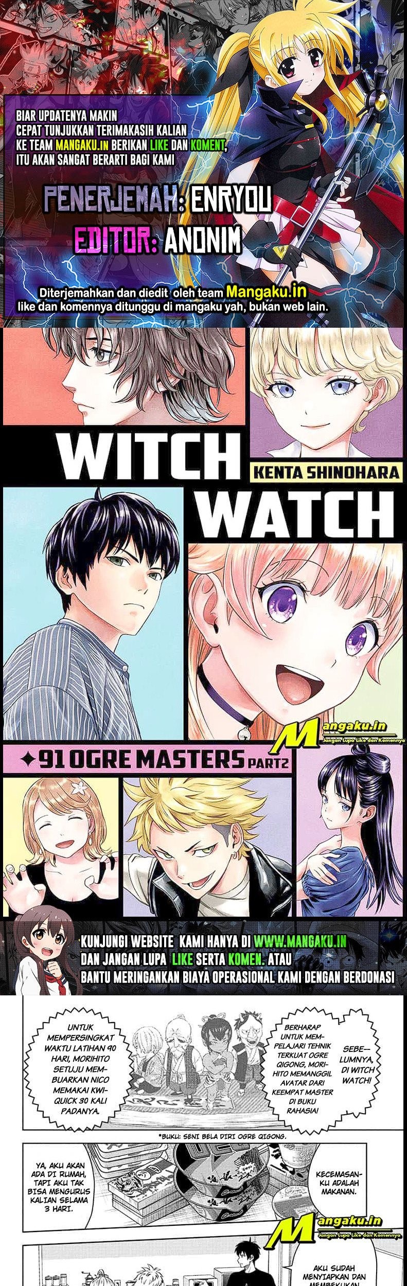 Witch Watch Chapter 91 - halaman 1