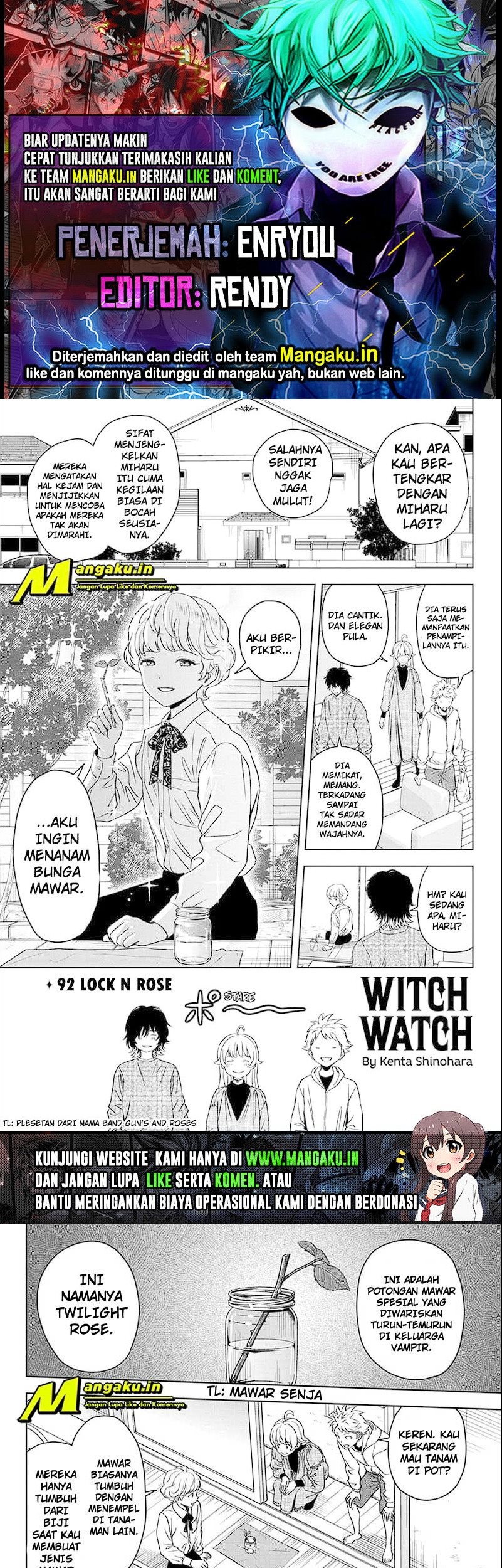 Witch Watch Chapter 92 - halaman 1