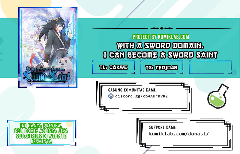 With a Sword Domain, I Can Become the Sword Saint Chapter 34 - halaman 1