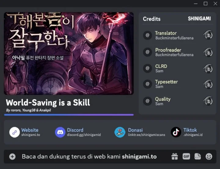 World-Saving Is A Skill Chapter 1 - halaman 1