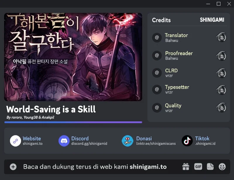 World-Saving Is A Skill Chapter 24 - halaman 1