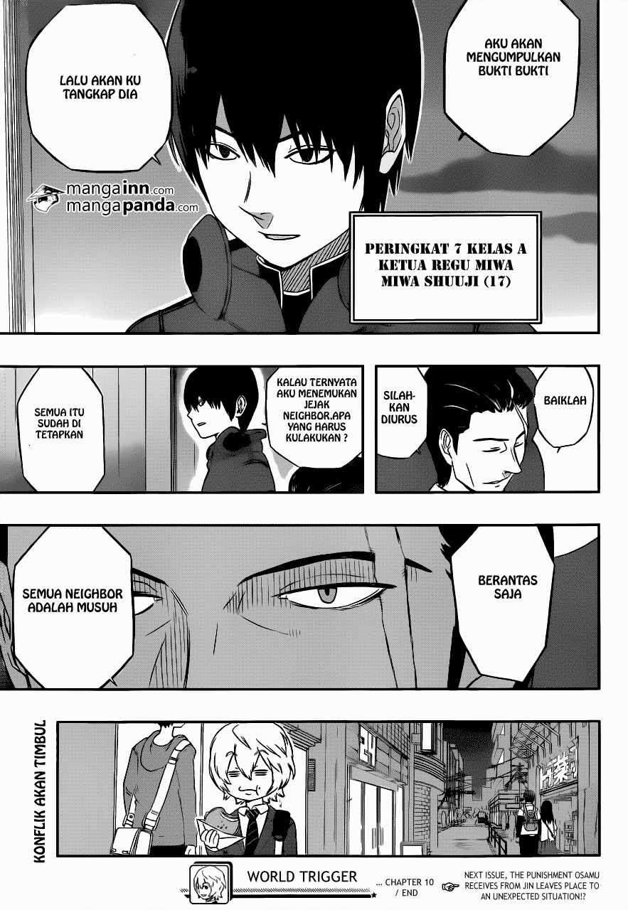 World Trigger Chapter 10 - halaman 19