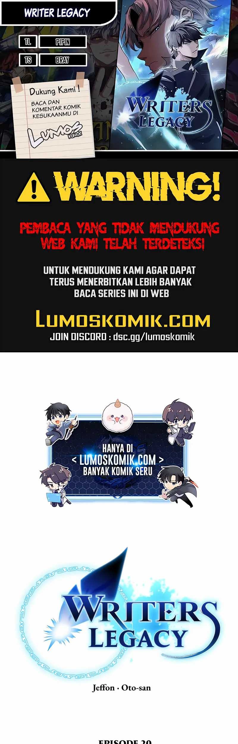 Writers Legacy Chapter 20 - halaman 1