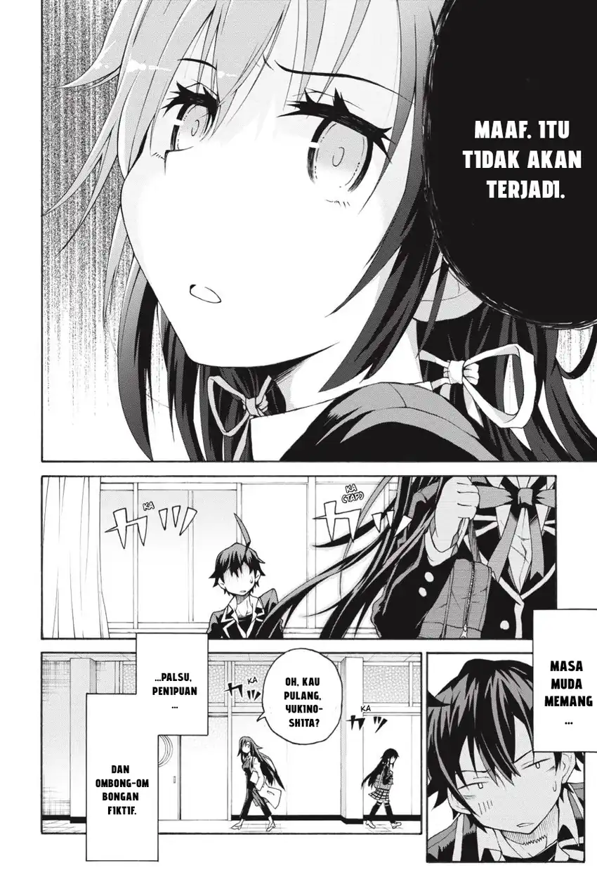 Yahari Ore no Seishun Love Come wa Machigatteiru @comic Chapter 1 - halaman 12