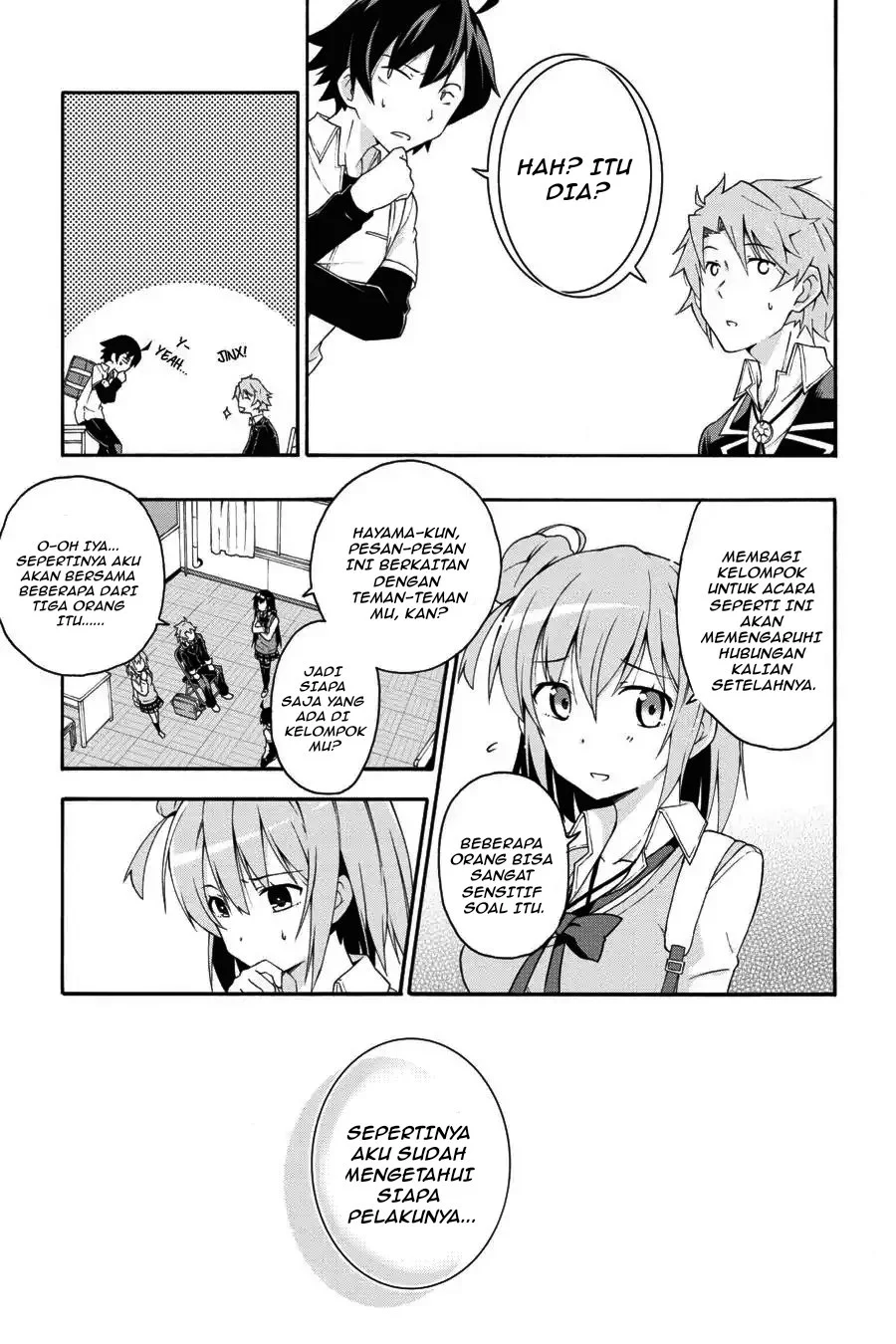 Yahari Ore no Seishun Love Come wa Machigatteiru @comic Chapter 10.1 - halaman 1