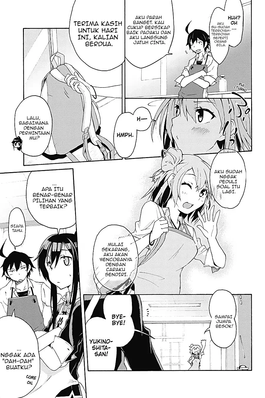 Yahari Ore no Seishun Love Come wa Machigatteiru @comic Chapter 3.3 - halaman 3