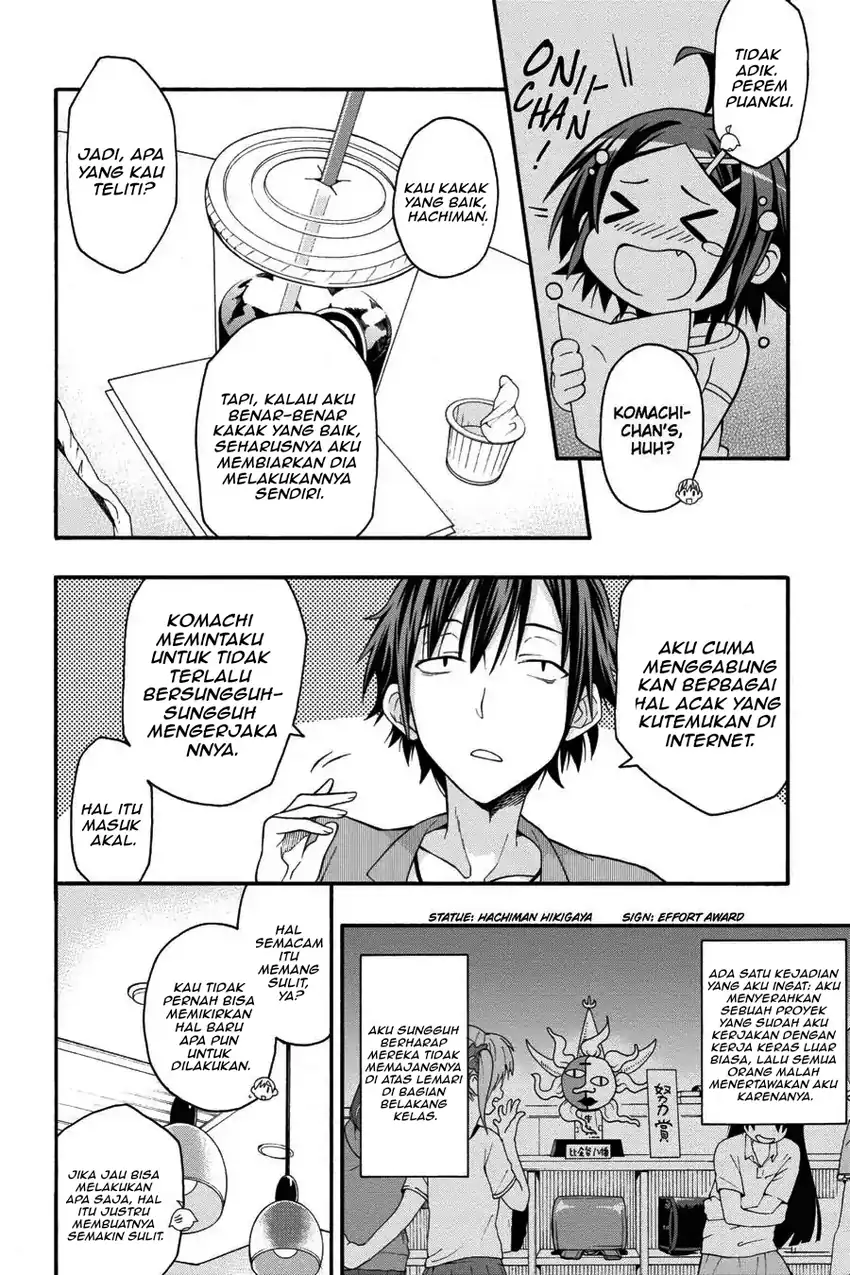 Yahari Ore no Seishun Love Come wa Machigatteiru @comic Chapter 30 - halaman 6