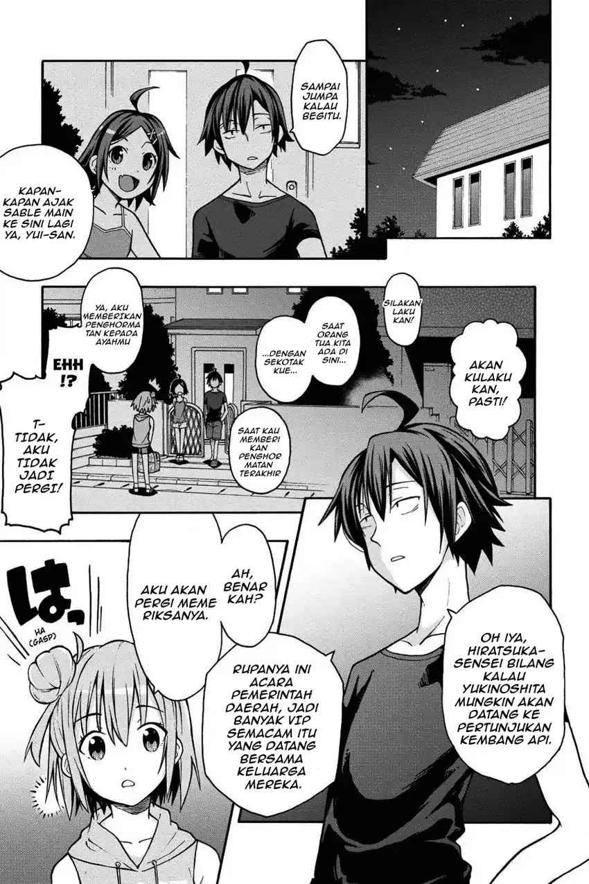 Yahari Ore no Seishun Love Come wa Machigatteiru @comic Chapter 32 - halaman 4
