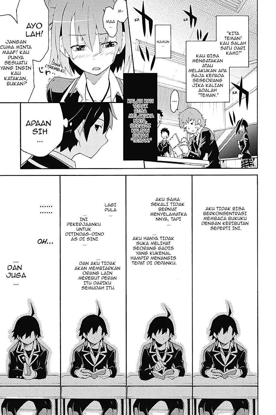 Yahari Ore no Seishun Love Come wa Machigatteiru @comic Chapter 4.1 - halaman 4