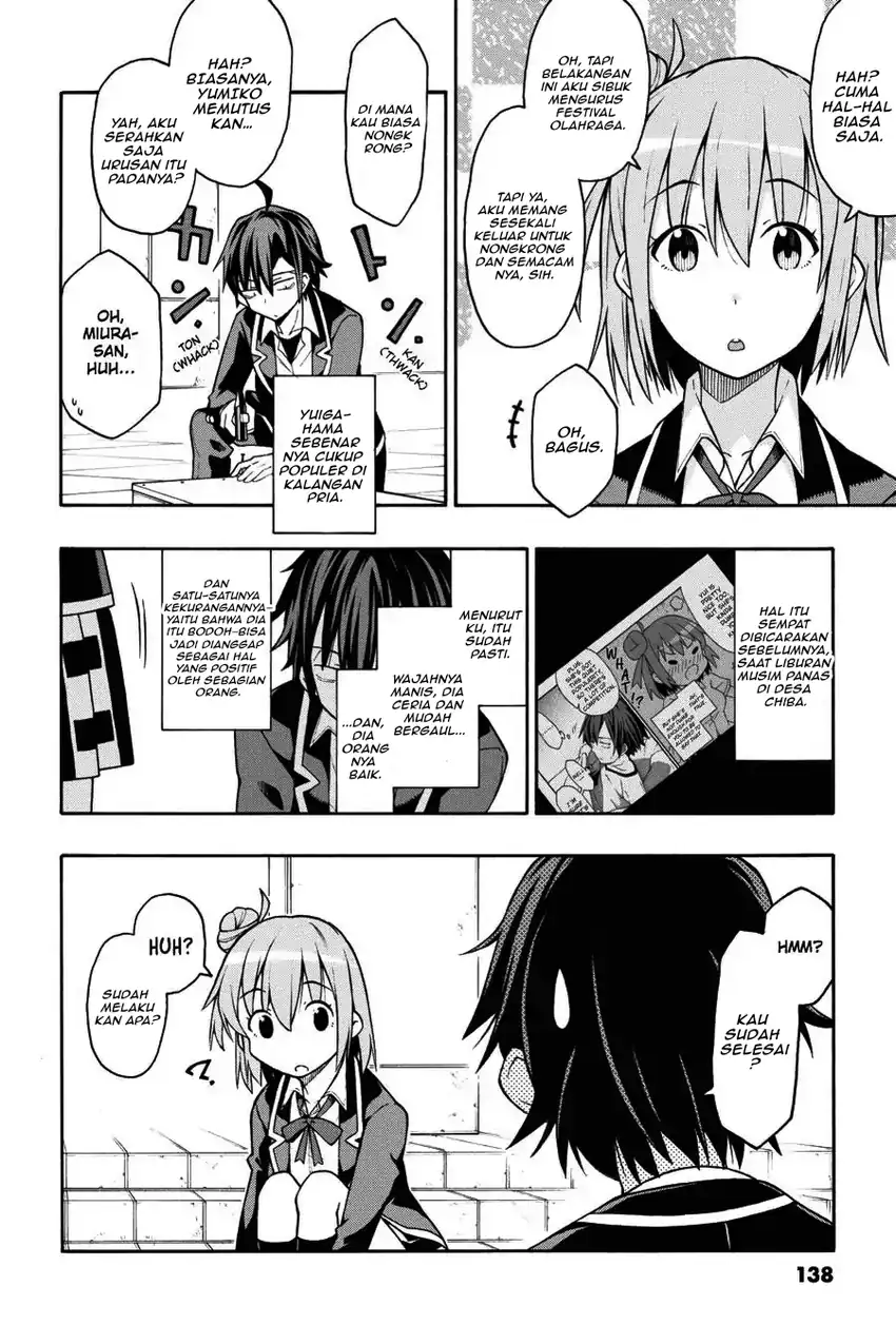 Yahari Ore no Seishun Love Come wa Machigatteiru @comic Chapter 45 - halaman 5