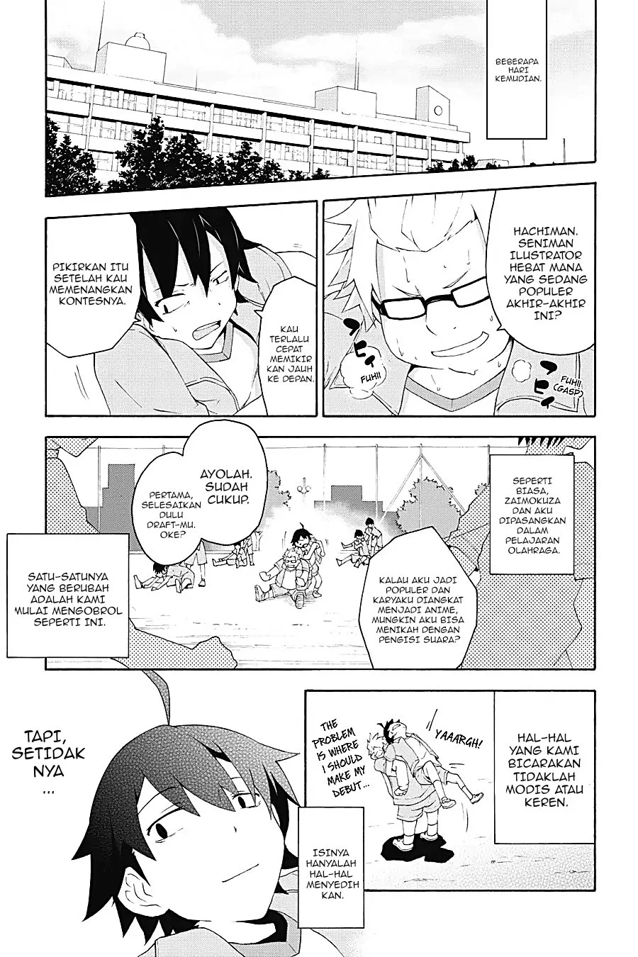 Yahari Ore no Seishun Love Come wa Machigatteiru @comic Chapter 5.2 - halaman 5