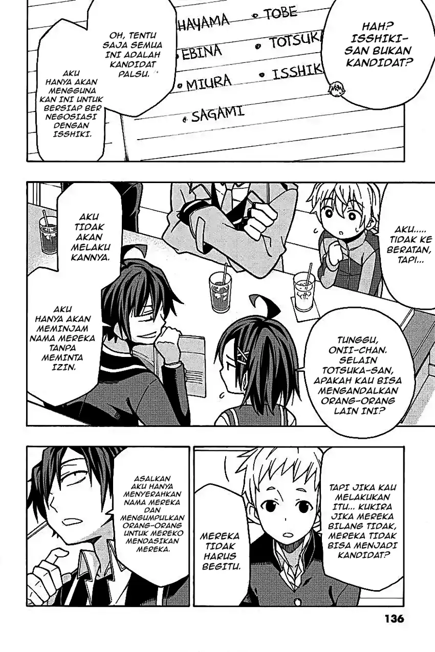 Yahari Ore no Seishun Love Come wa Machigatteiru @comic Chapter 56 - halaman 6
