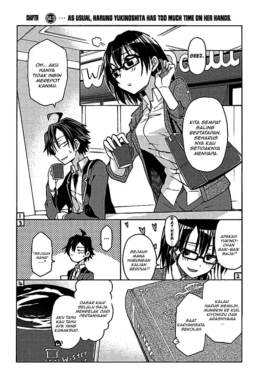 Yahari Ore no Seishun Love Come wa Machigatteiru @comic Chapter 57 - halaman 17