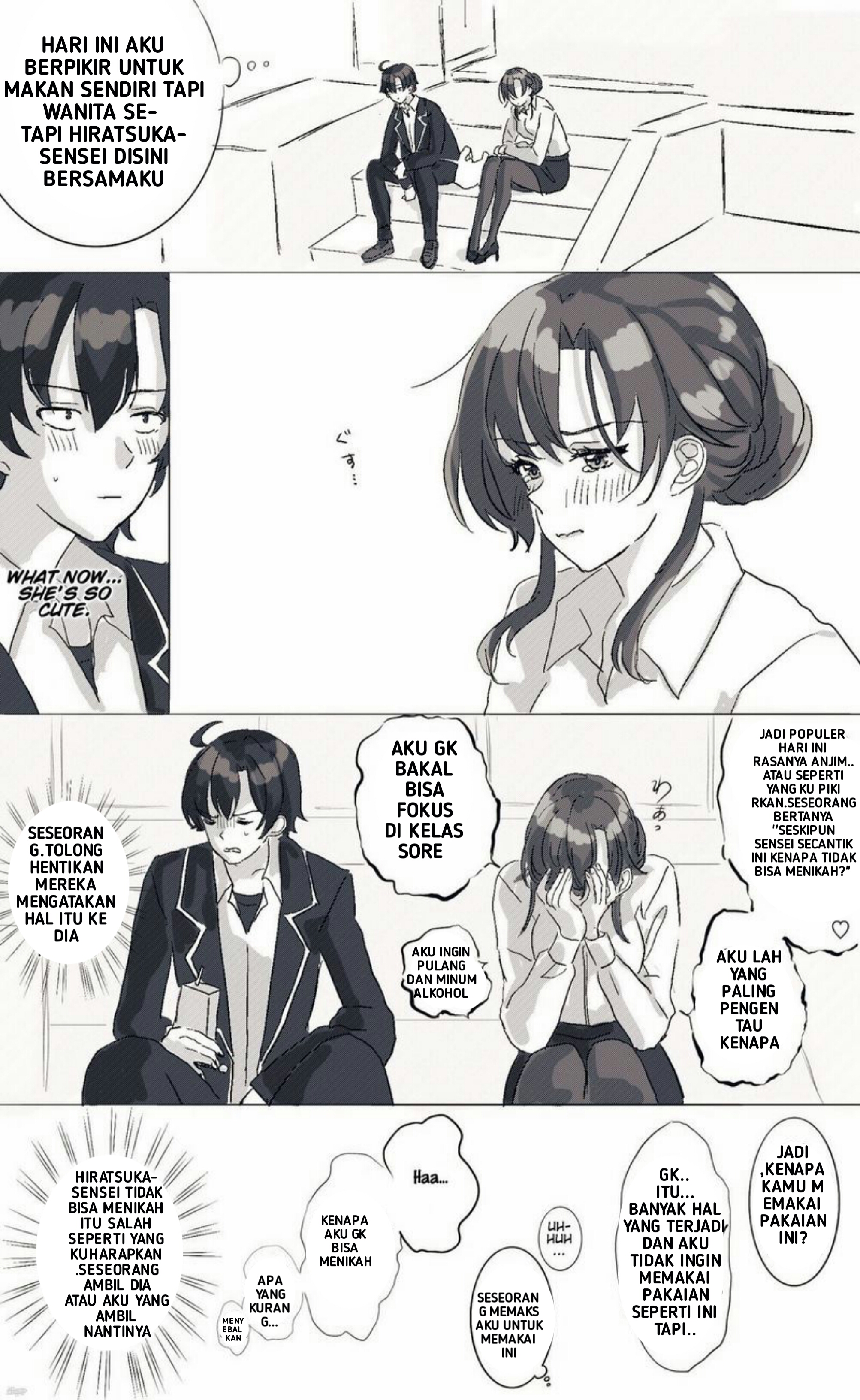 Yahari Ore no Seishun Love Come wa Machigatteiru - Hiratsu Kawaii Shizu Kawaii (Doujinshi) Chapter 1 - halaman 3