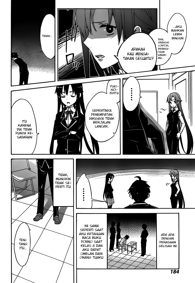 Yahari Ore no Seishun Love Comedy wa Machigatteiru.: Monologue Chapter 1 - halaman 37