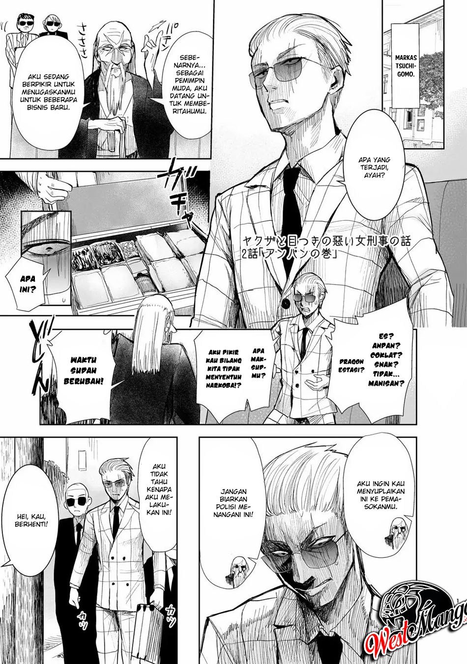 Yakuza to Metsuki no Warui Onna Keiji no Hanashi Chapter 2 - halaman 4