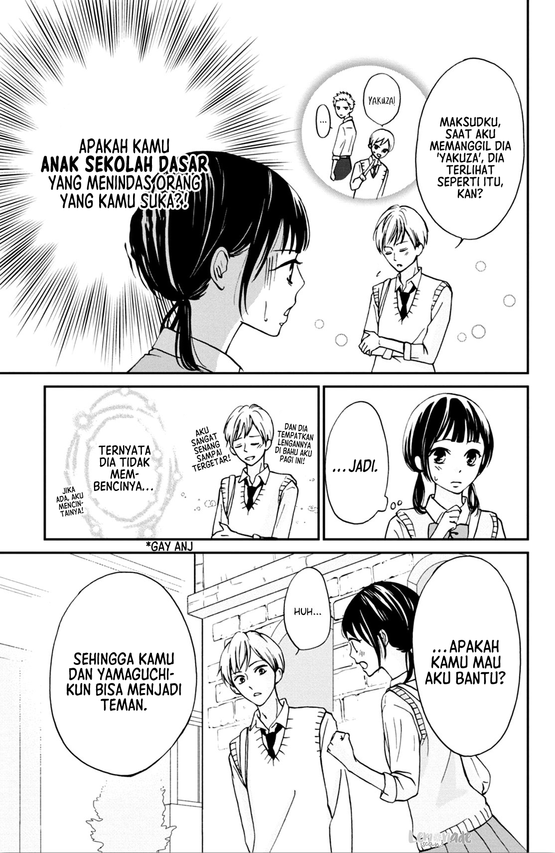 Yamaguchi-kun wa Warukunai Chapter 4 - halaman 18