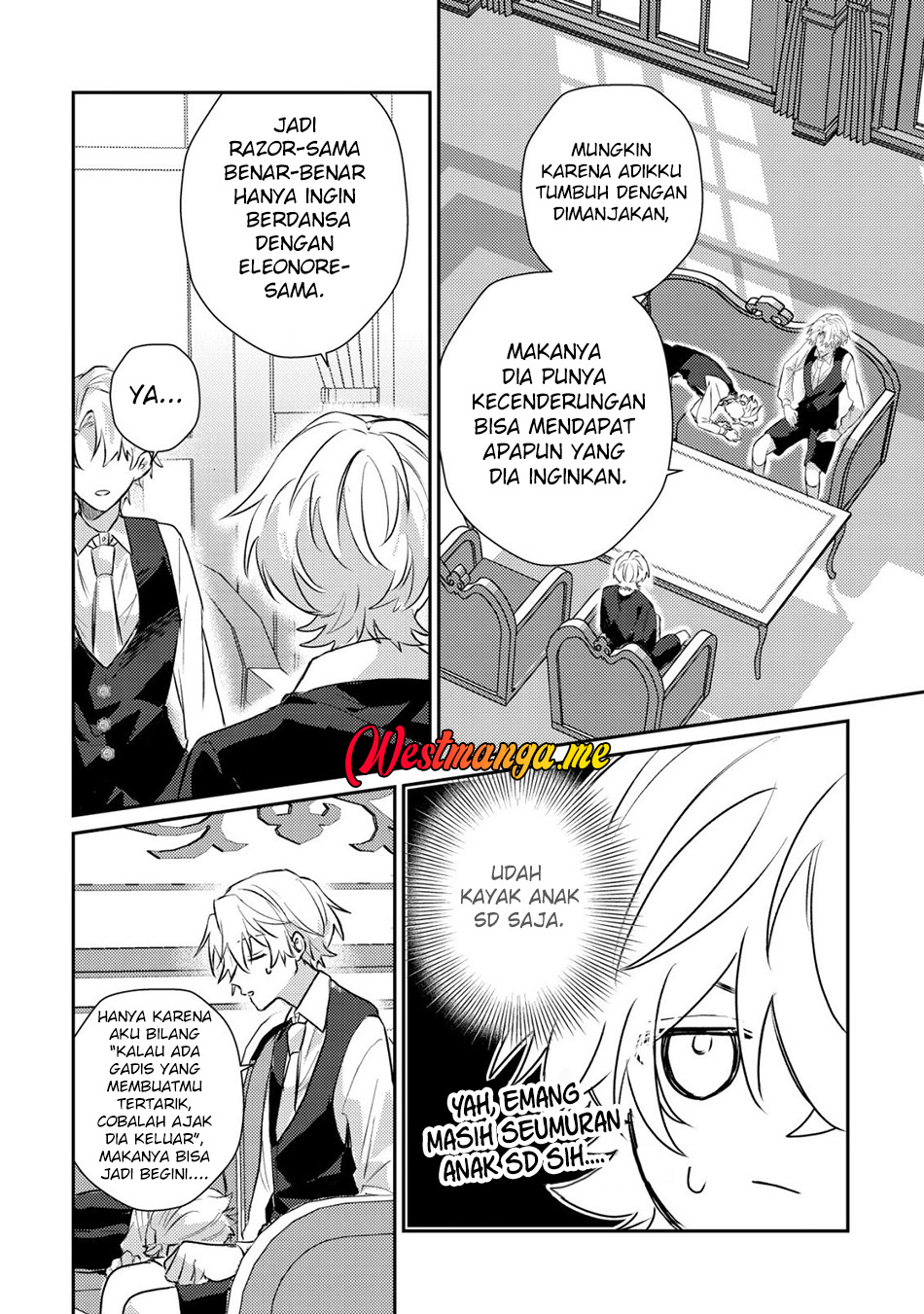 Yamiochi Last Boss Reijou no Osananajimi ni Tensei shita. Ore ga Shindara Bad End Kakutei nanode Saikyou ni Natta kedo, Mou Yamiochi "Yandere-ka" shitemasen ka? Chapter 4 - halaman 20