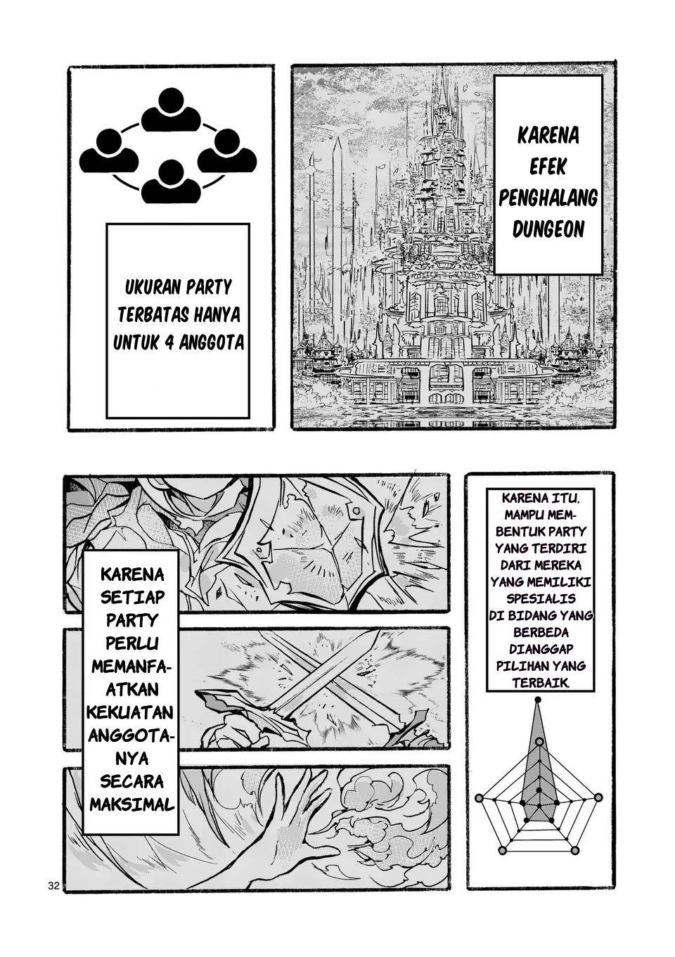 Yamiochi Yuusha no Haishin Haishin~Tsuihousare, Kakushi Boss Beya ni Hourikomareta Kekka, Boss to Tansakushagari Haishin wo Hajimeru~@comic Chapter 1 - halaman 32
