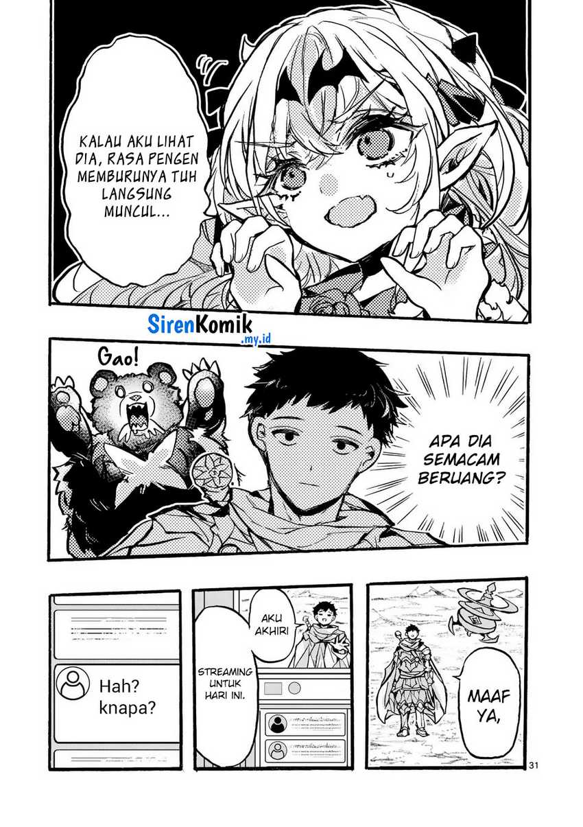Yamiochi Yuusha no Haishin Haishin~Tsuihousare, Kakushi Boss Beya ni Hourikomareta Kekka, Boss to Tansakushagari Haishin wo Hajimeru~@comic Chapter 5 - halaman 32