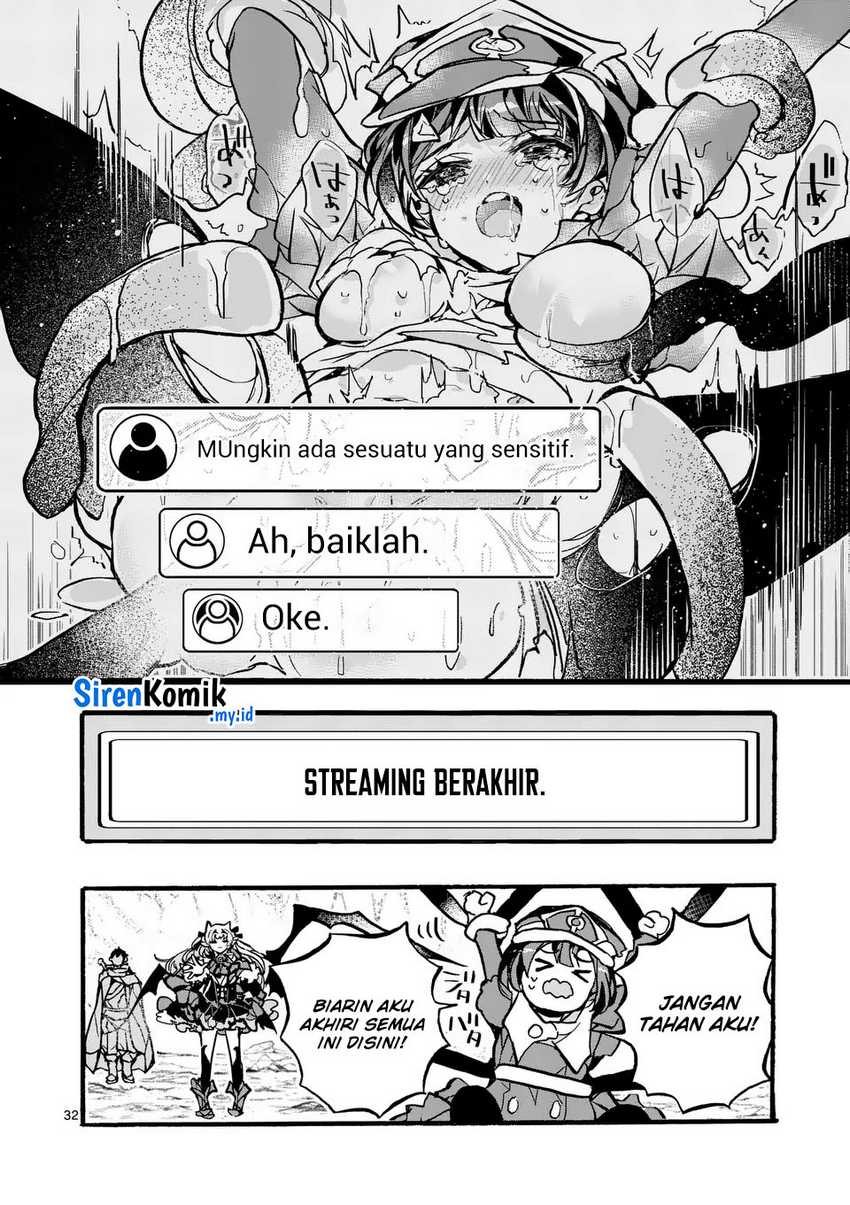 Yamiochi Yuusha no Haishin Haishin~Tsuihousare, Kakushi Boss Beya ni Hourikomareta Kekka, Boss to Tansakushagari Haishin wo Hajimeru~@comic Chapter 5 - halaman 33