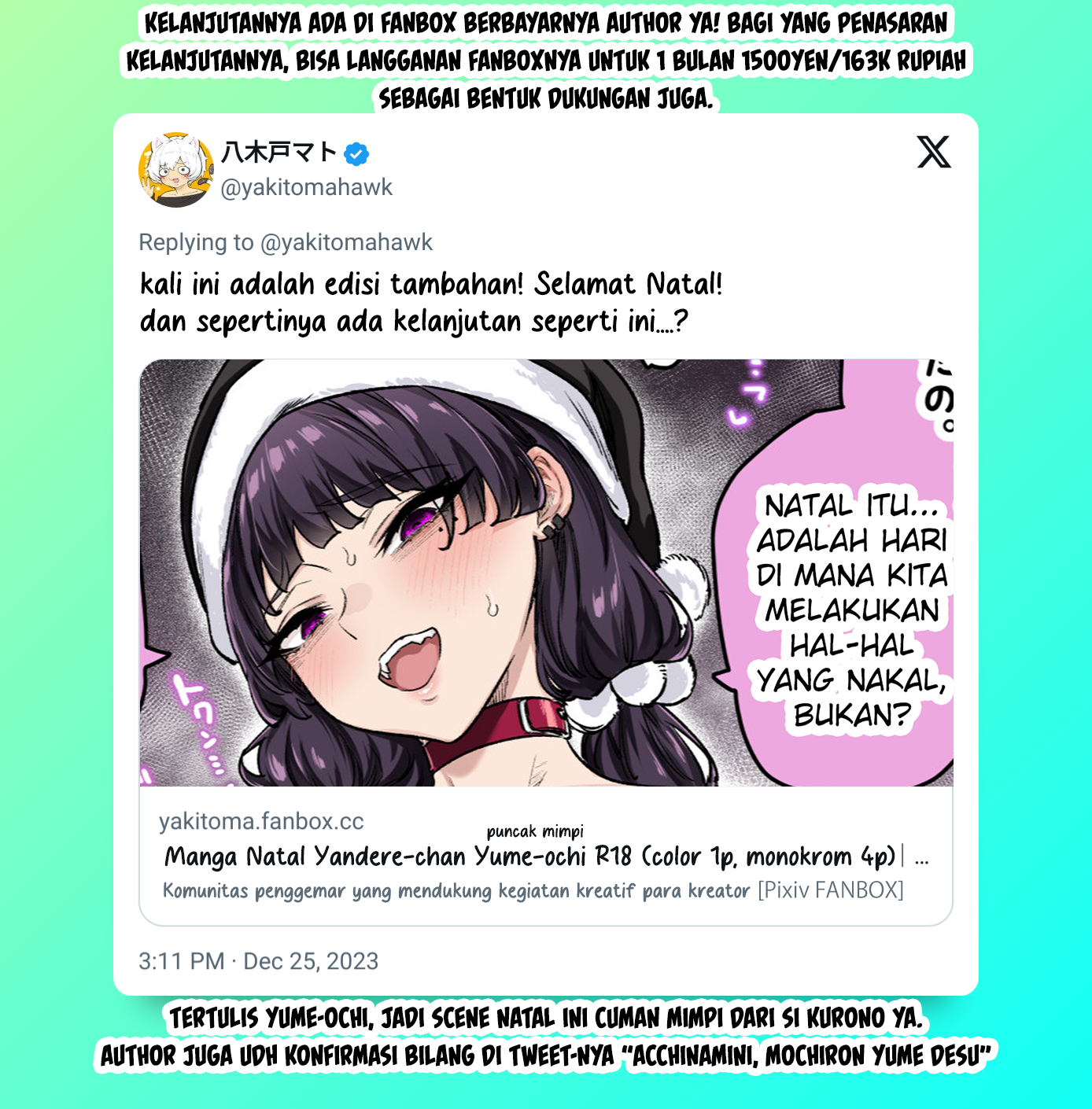 Yandere ka to Omottara Motto Yabee Onna datta Chapter 40.5 - halaman 4