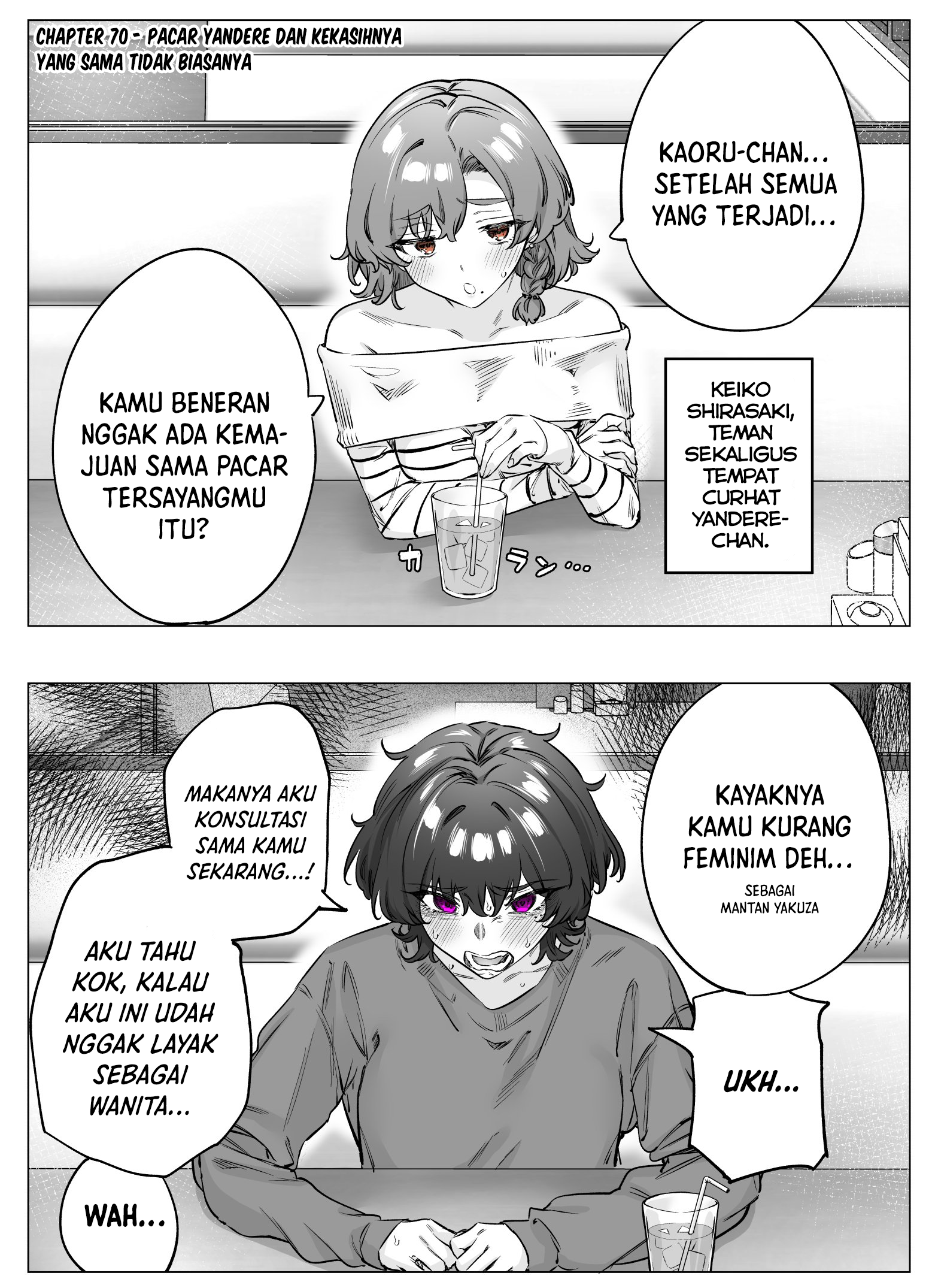 Yandere ka to Omottara Motto Yabee Onna datta Chapter 70 - halaman 1
