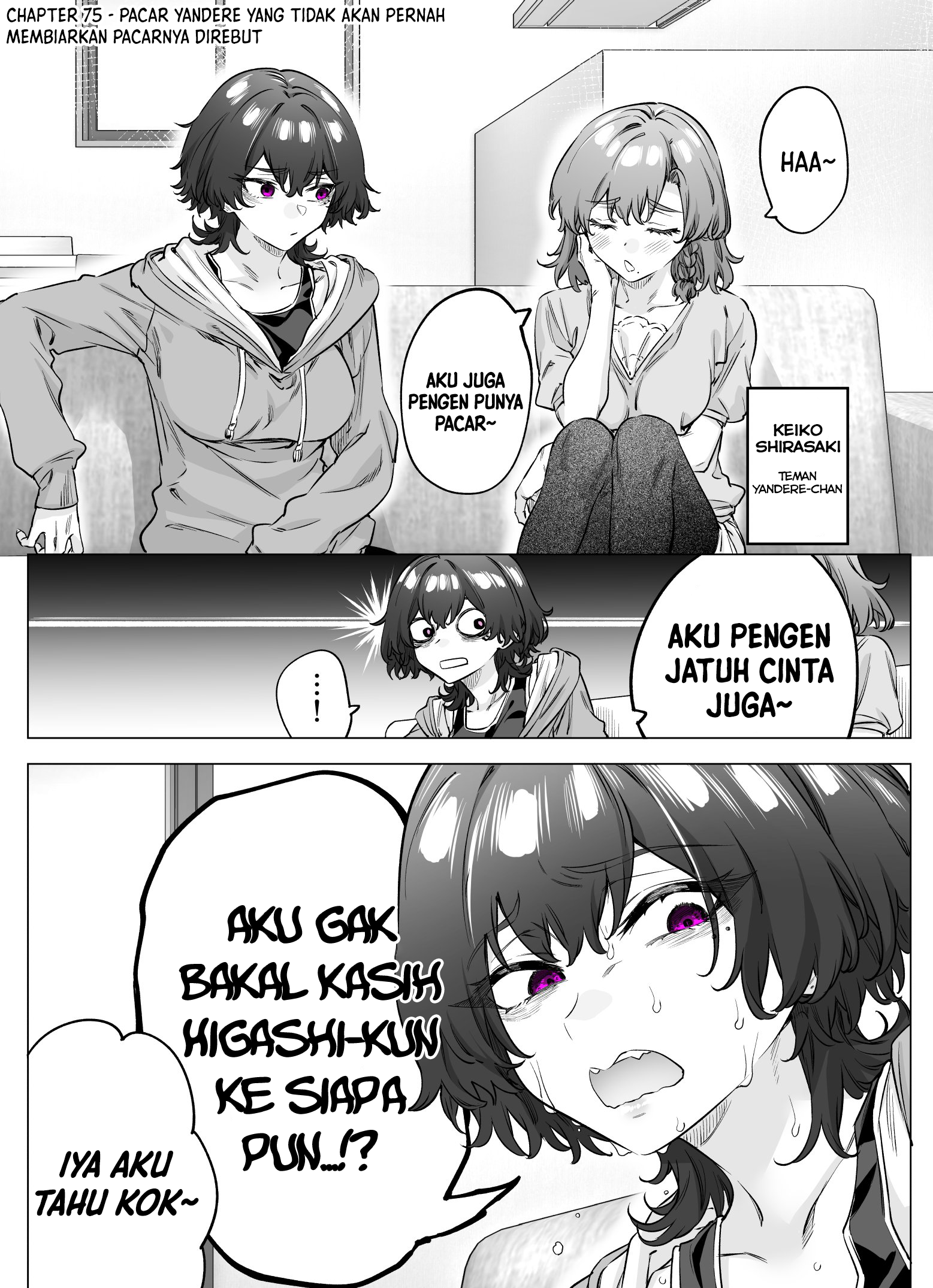 Yandere ka to Omottara Motto Yabee Onna datta Chapter 75 - halaman 1
