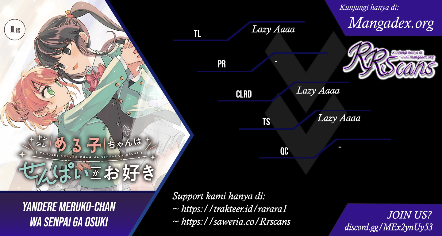 Yandere Meruko-chan wa Senpai ga Osuki Chapter 3 - halaman 1