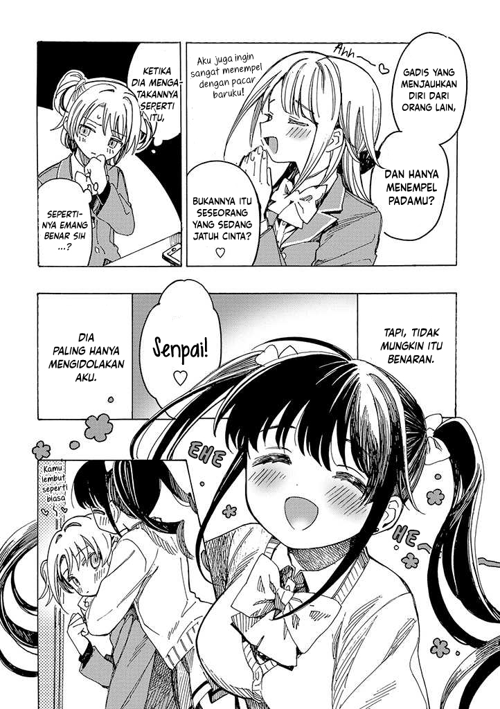 Yandere Meruko-chan wa Senpai ga Osuki Chapter 4 - halaman 4