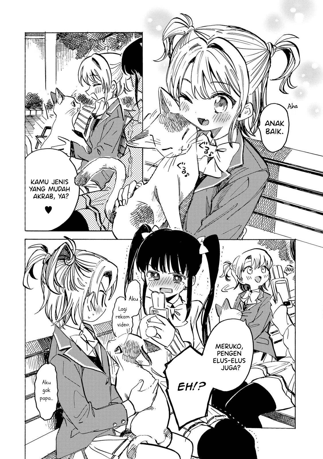 Yandere Meruko-chan wa Senpai ga Osuki Chapter 7 - halaman 4