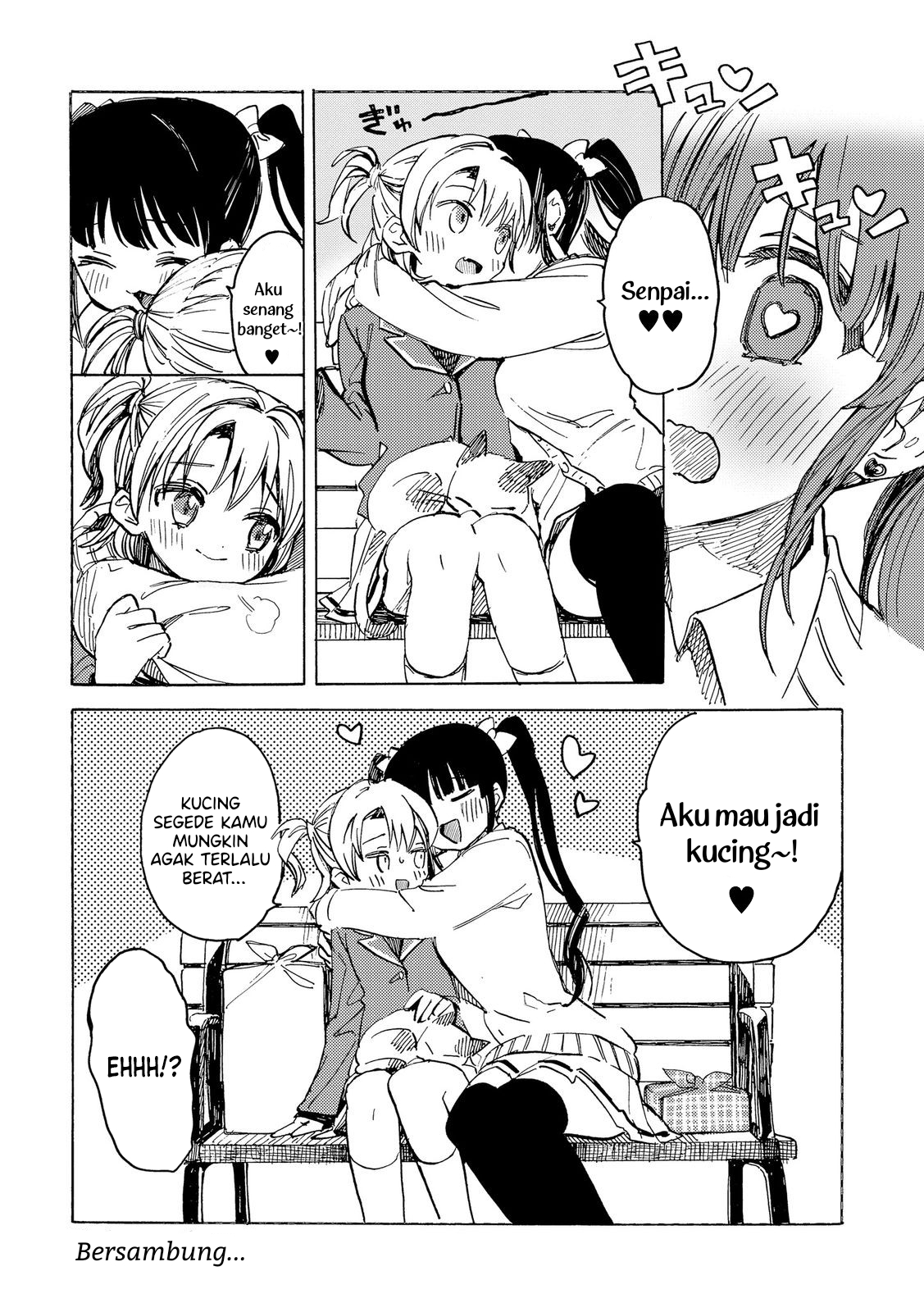 Yandere Meruko-chan wa Senpai ga Osuki Chapter 7 - halaman 7