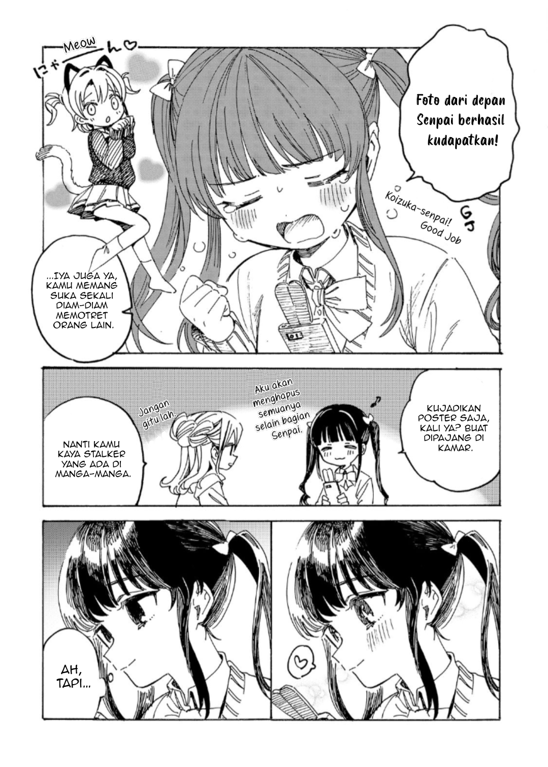 Yandere Meruko-chan wa Senpai ga Osuki Chapter 8 - halaman 12