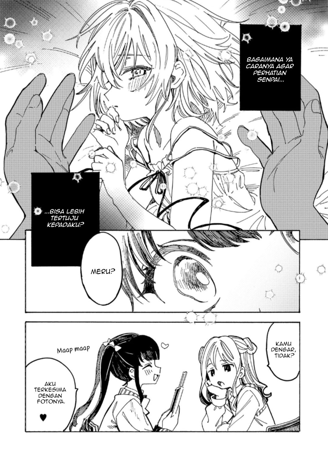 Yandere Meruko-chan wa Senpai ga Osuki Chapter 8 - halaman 14