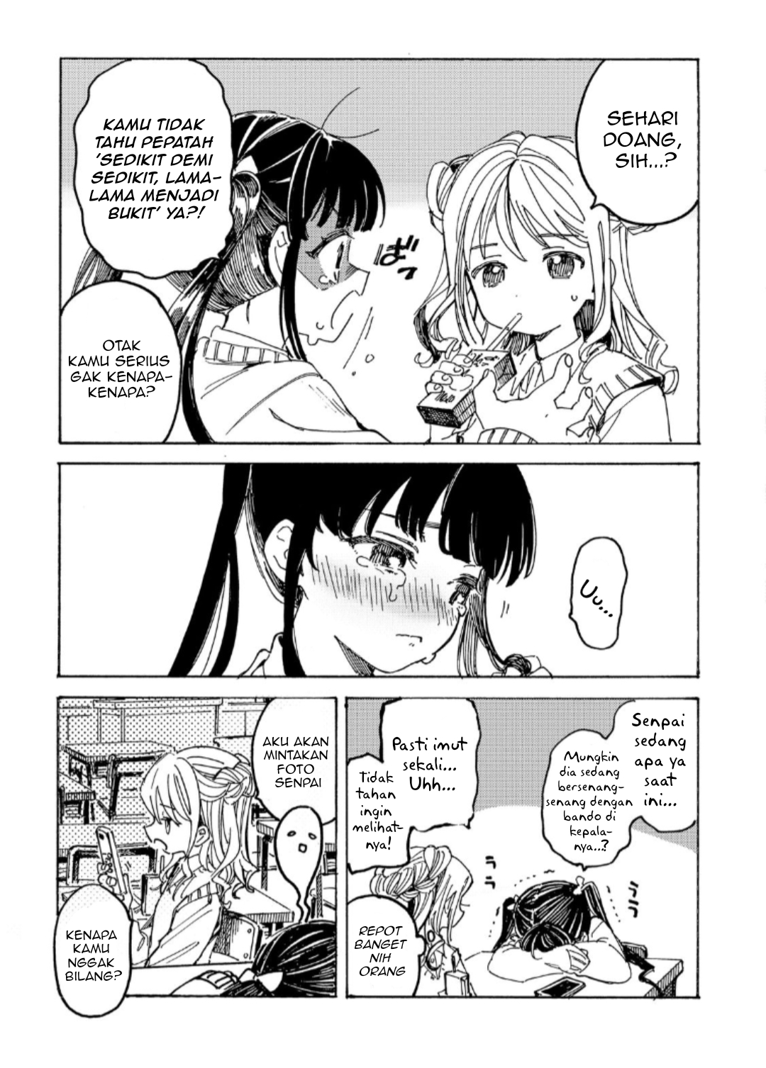 Yandere Meruko-chan wa Senpai ga Osuki Chapter 8 - halaman 4