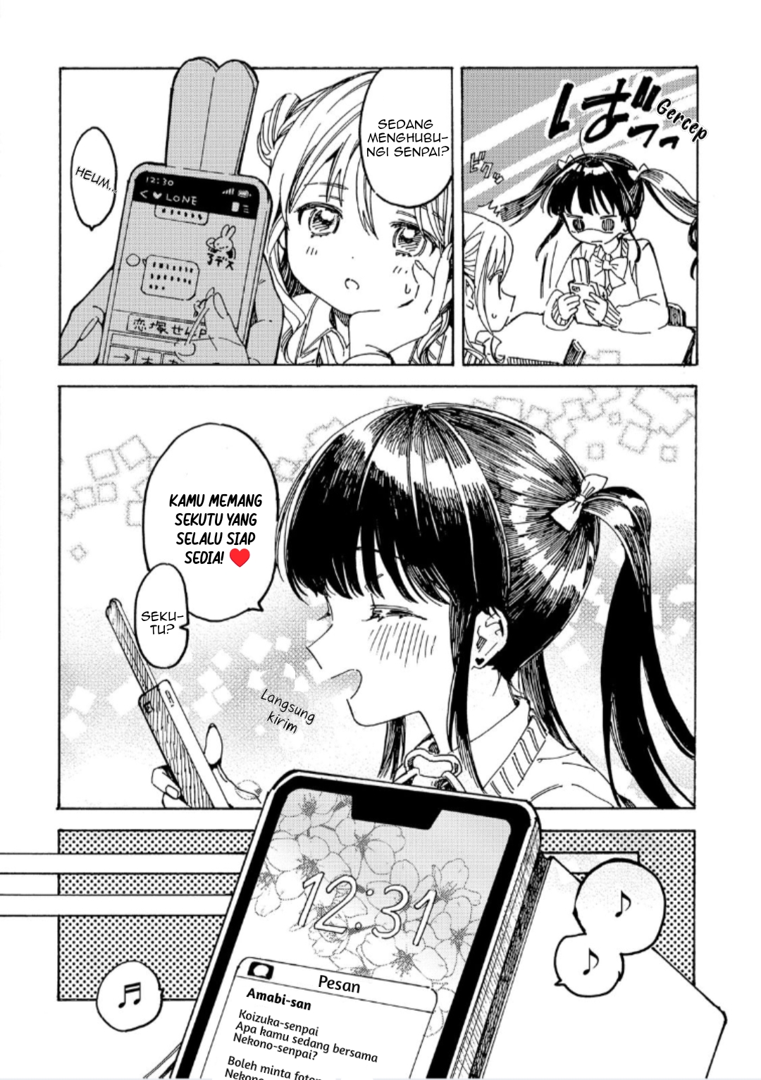 Yandere Meruko-chan wa Senpai ga Osuki Chapter 8 - halaman 5