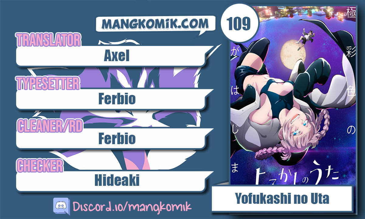 Yofukashi no Uta Chapter 109 - halaman 1