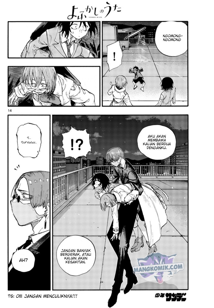 Yofukashi no Uta Chapter 111 - halaman 14