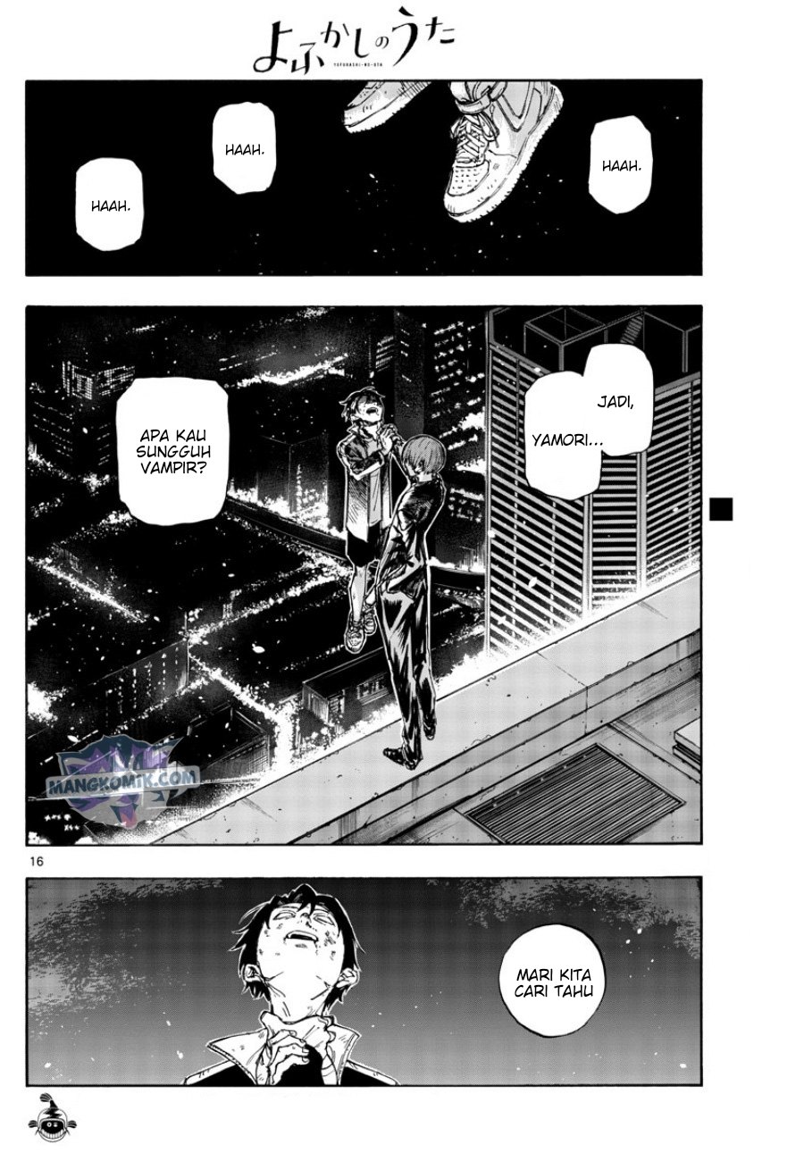 Yofukashi no Uta Chapter 112 - halaman 17