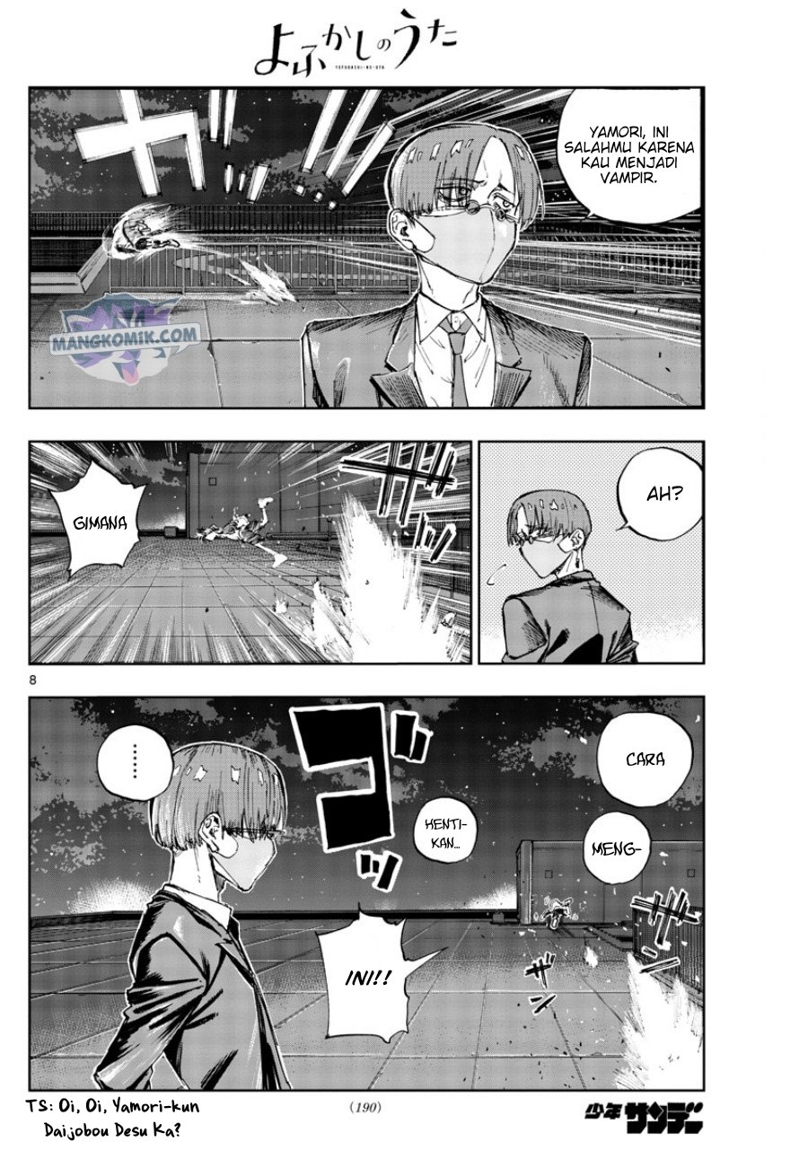 Yofukashi no Uta Chapter 112 - halaman 9