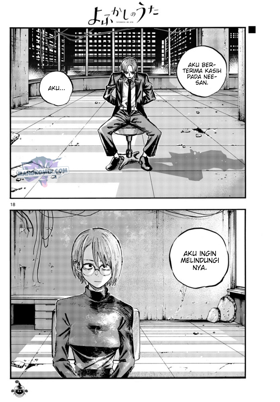 Yofukashi no Uta Chapter 114 - halaman 18