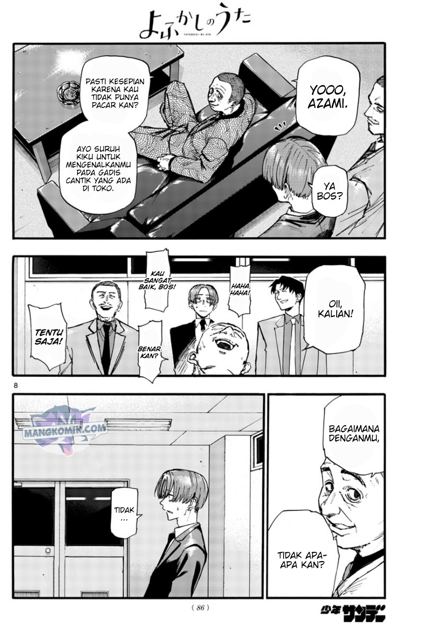 Yofukashi no Uta Chapter 114 - halaman 9