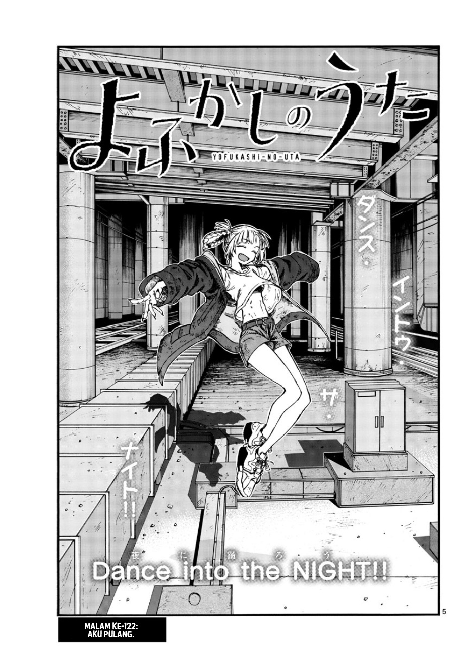 Yofukashi no Uta Chapter 122 - halaman 6