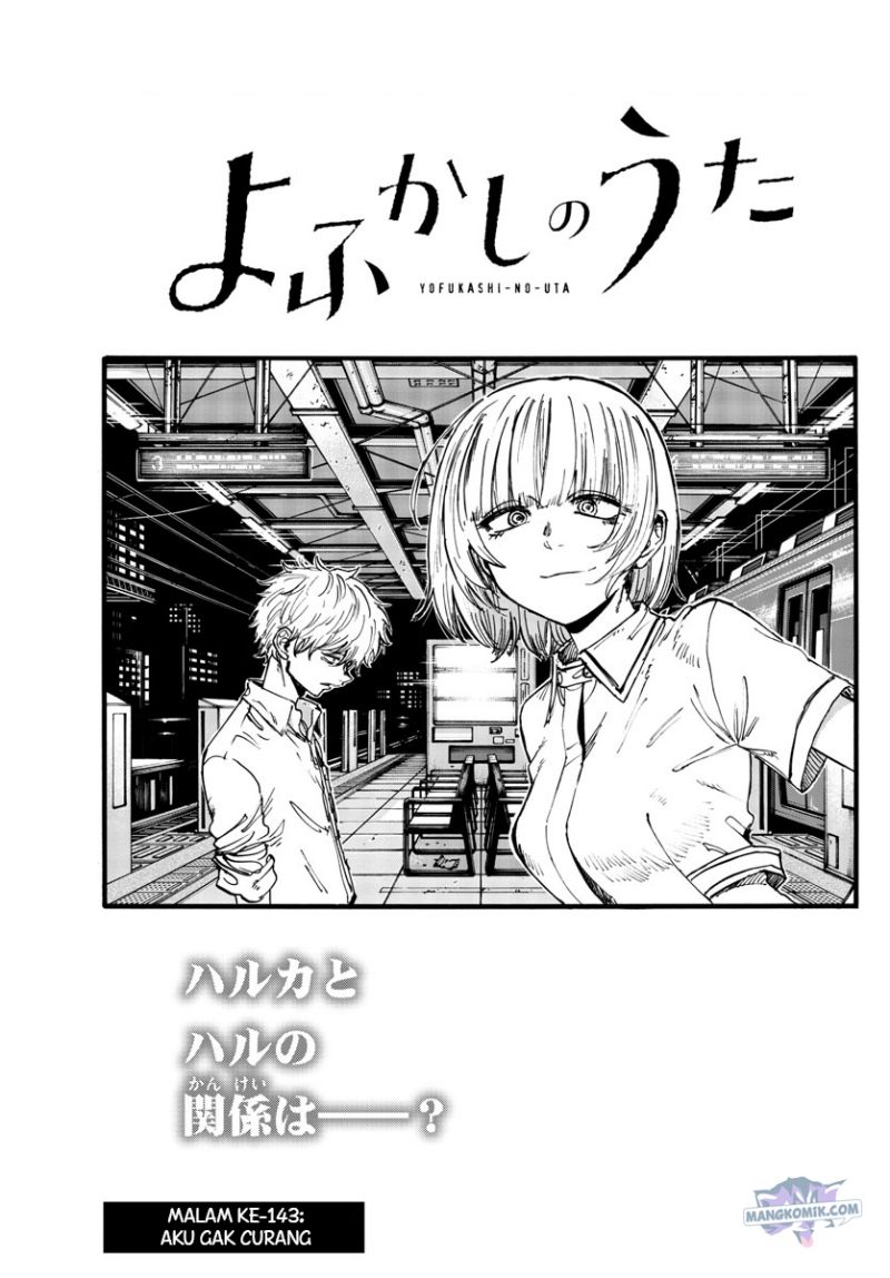 Yofukashi no Uta Chapter 143 - halaman 4