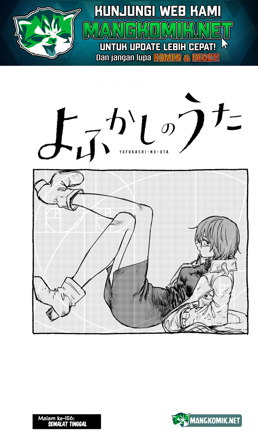 Yofukashi no Uta Chapter 156 - halaman 2